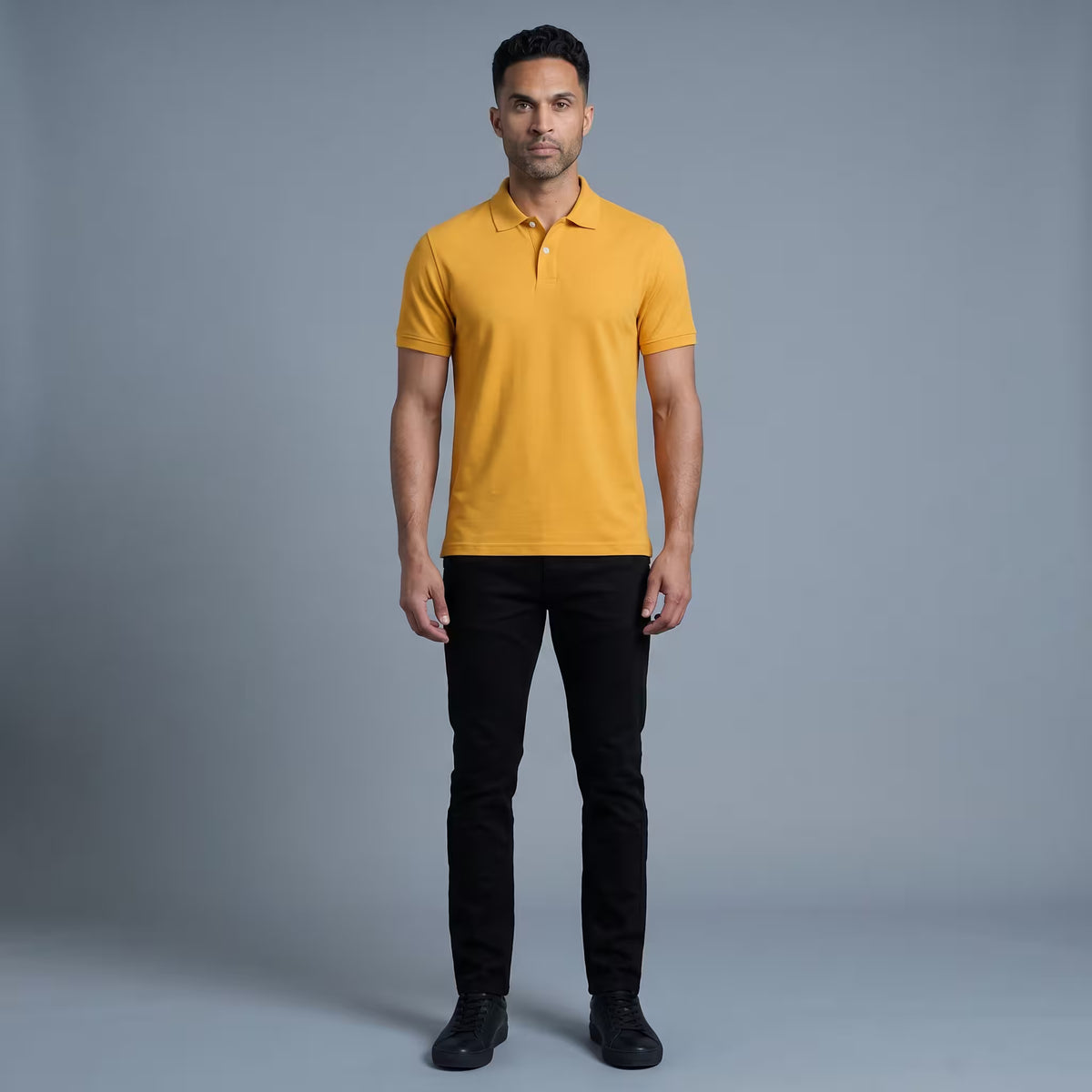 Polo Manga Corta Naranja