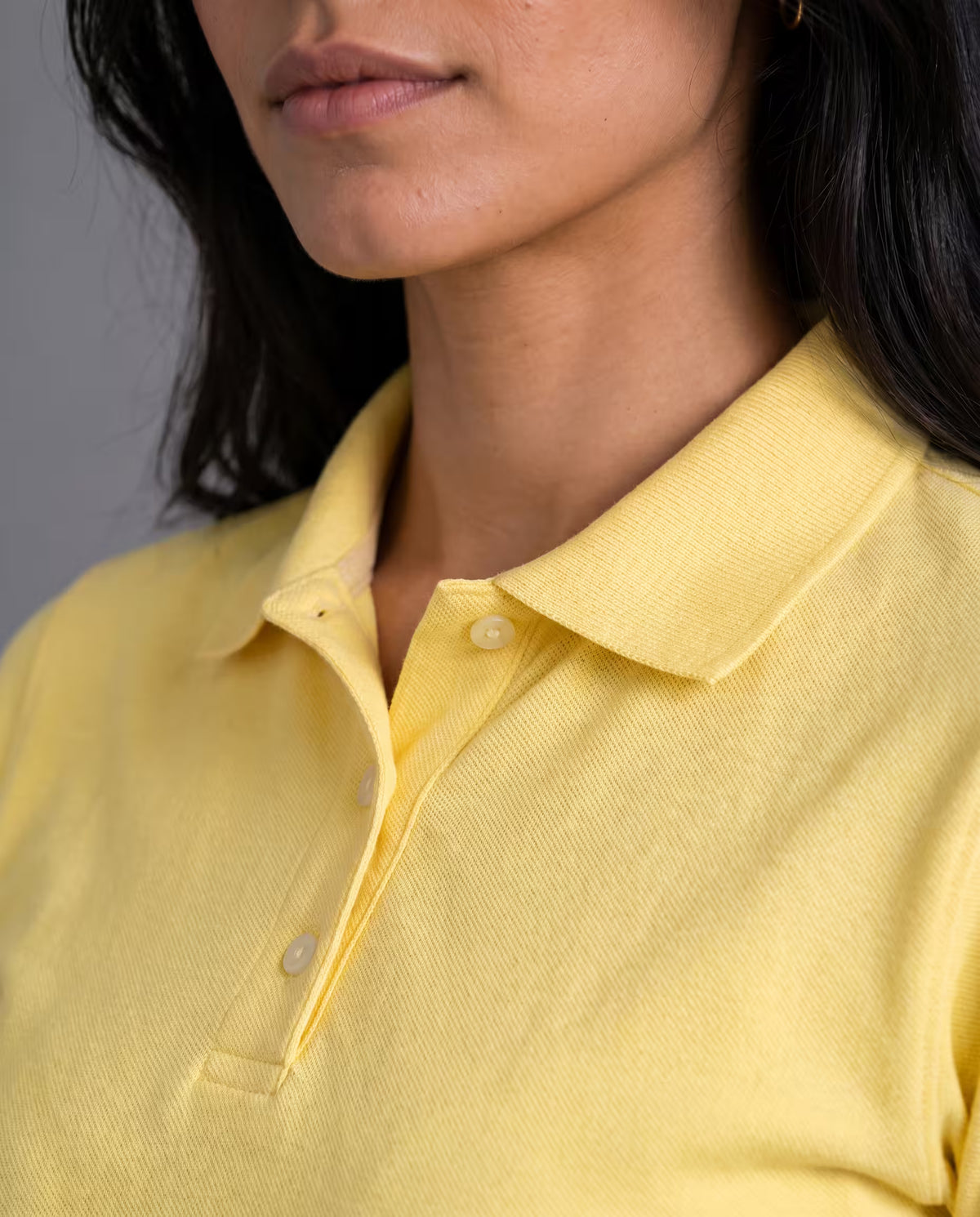 Polo Dama Amarillo Pastel