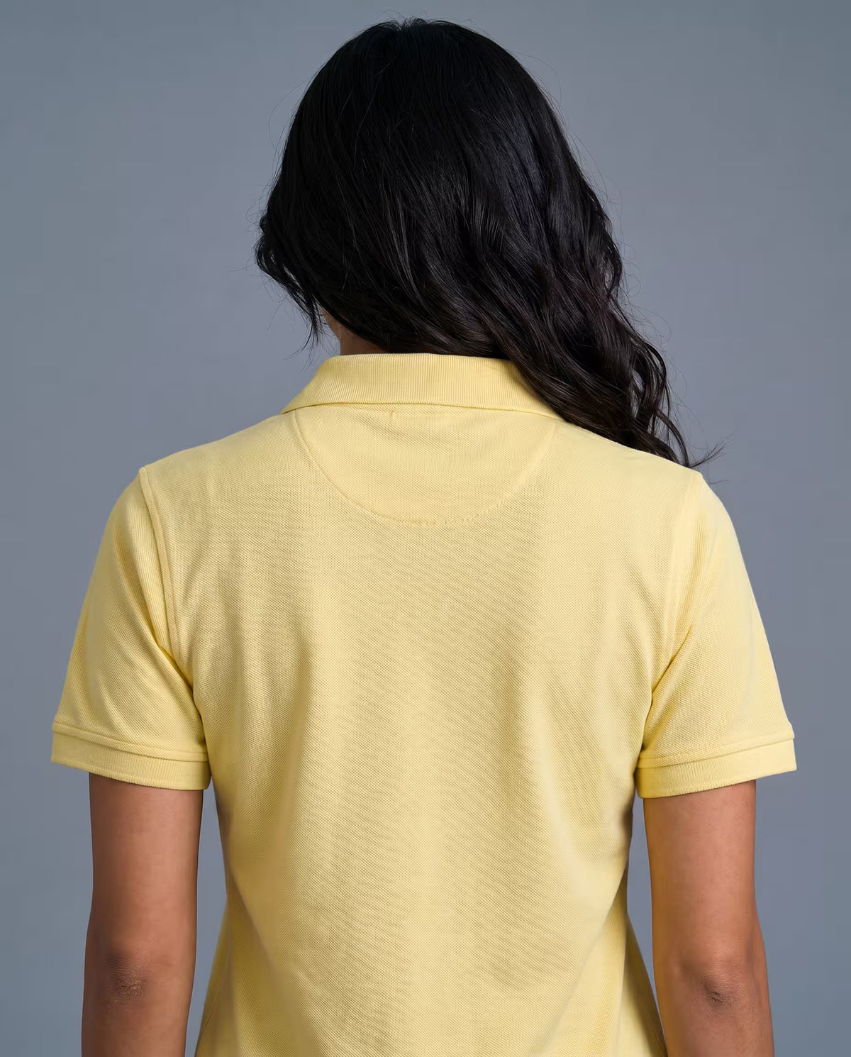 Polo Dama Amarillo Pastel