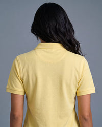 Polo Dama Amarillo Pastel