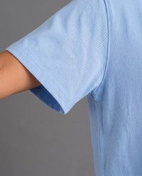 Camiseta Oversize Mujer Celeste