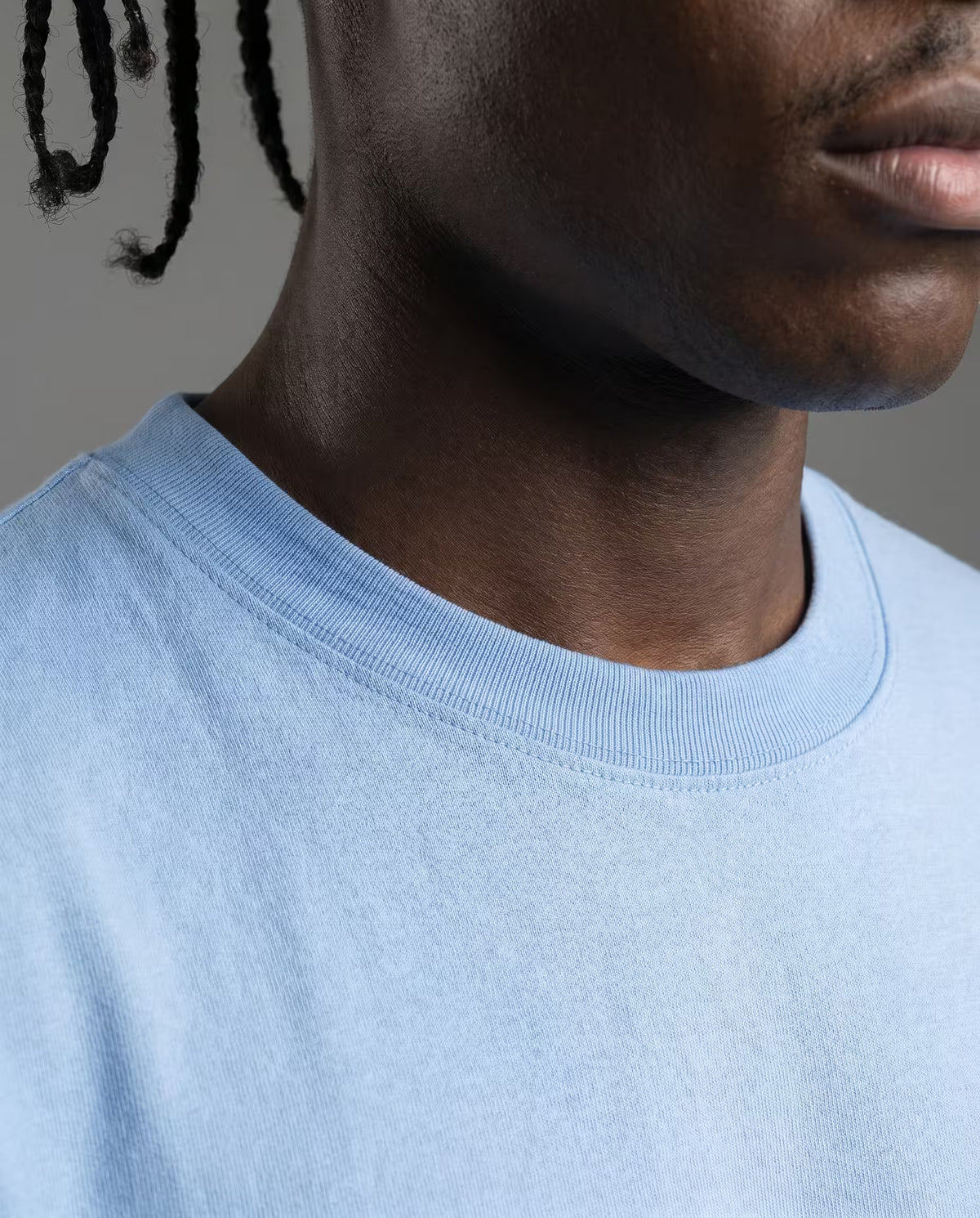 Camiseta Oversize Azul Claro