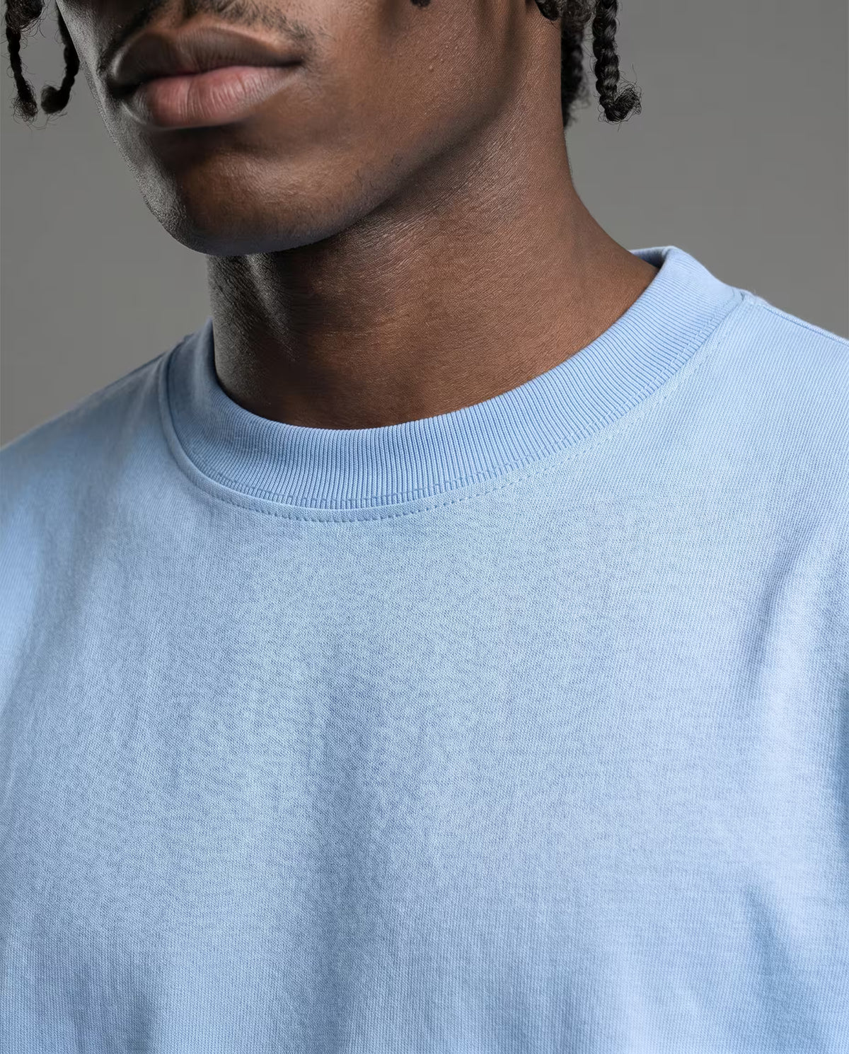 Camiseta Oversize Azul Claro