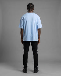 Camiseta Oversize Azul Claro