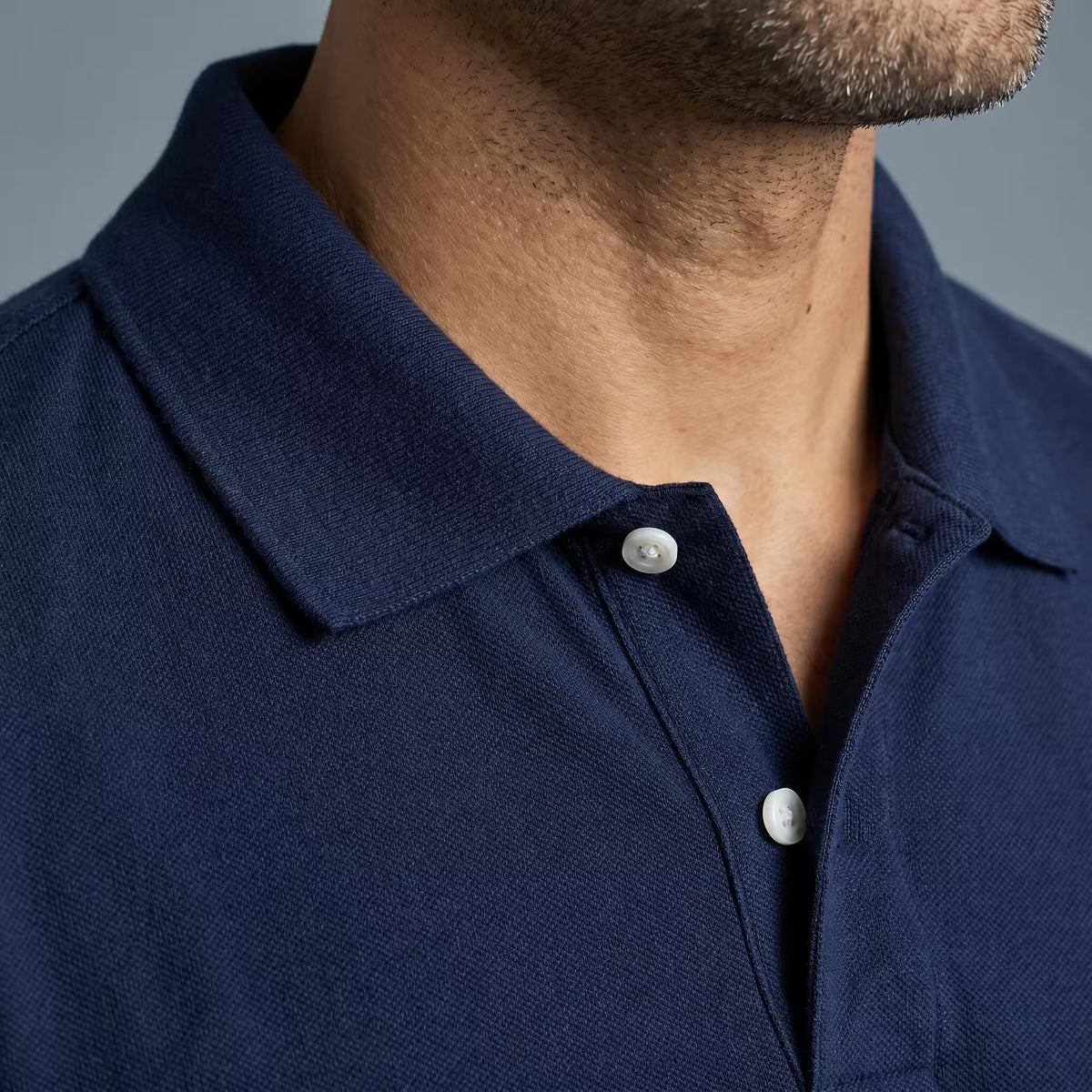 Polo Manga Corta Azul Marino