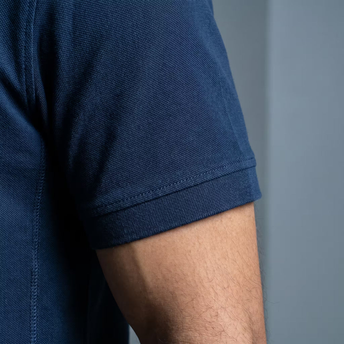 Polo Manga Corta Azul Marino