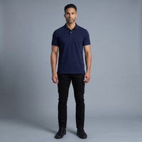 Polo Manga Corta Azul Marino