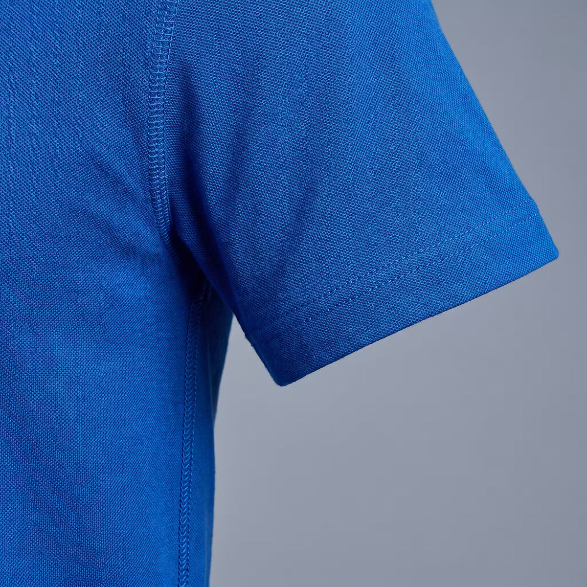 Polo Manga Corta Azul Rey