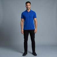 Polo Manga Corta Azul Rey
