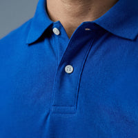 Polo Manga Corta Azul Rey