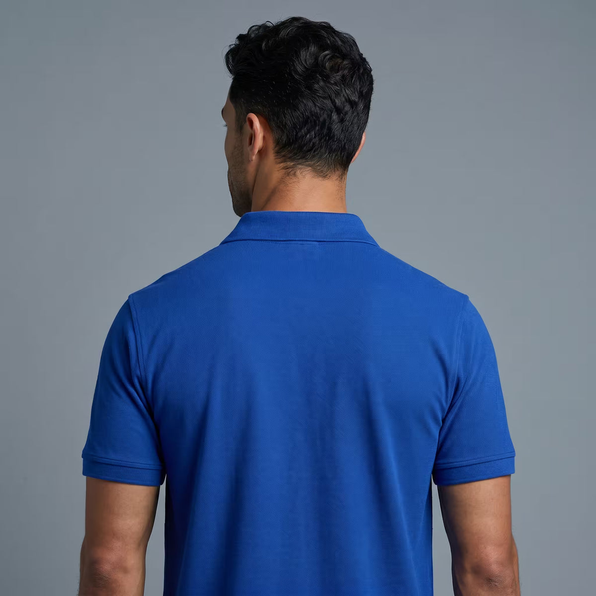 Polo Manga Corta Azul Rey