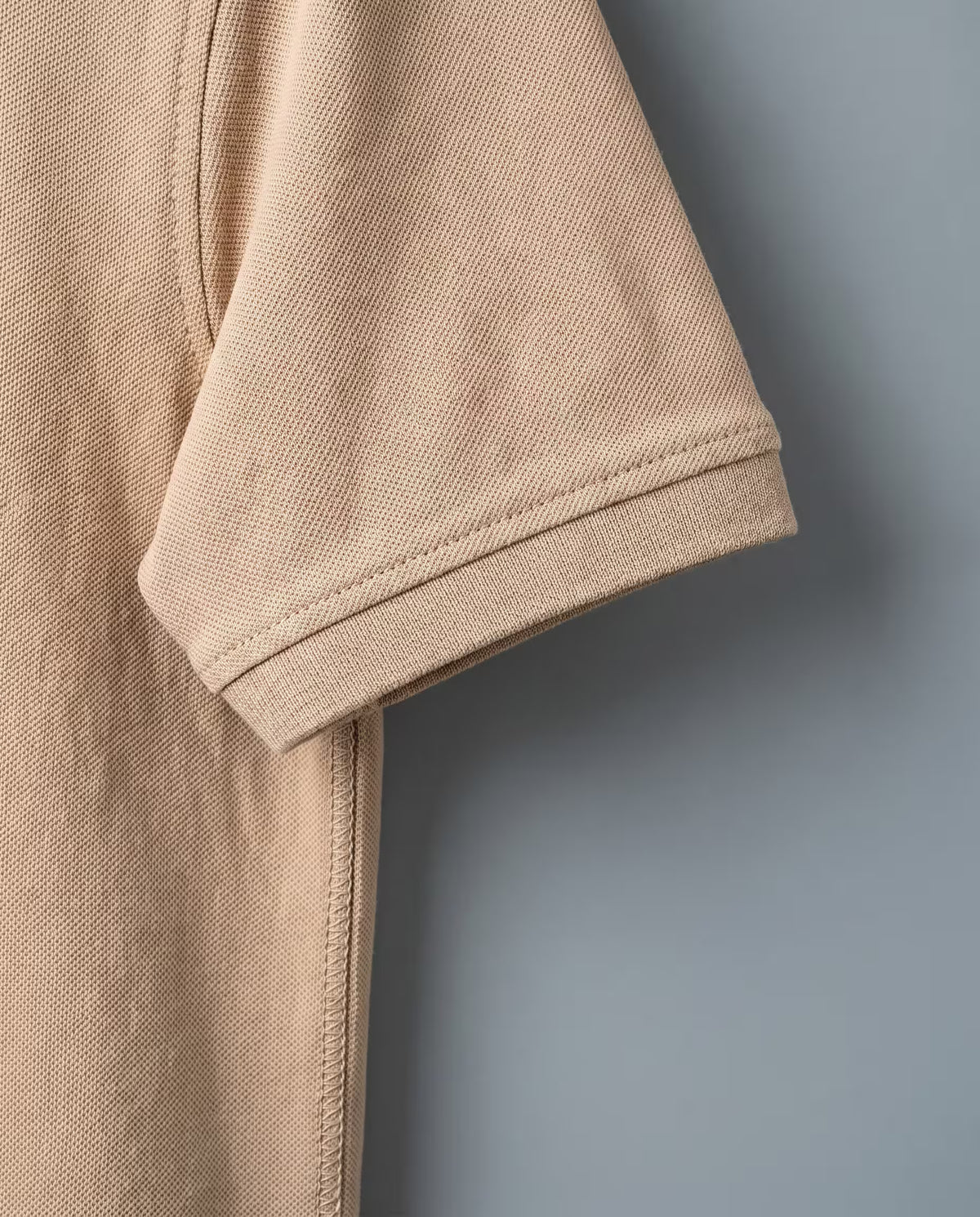 Polo Manga Corta Camel