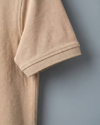 Polo Manga Corta Camel