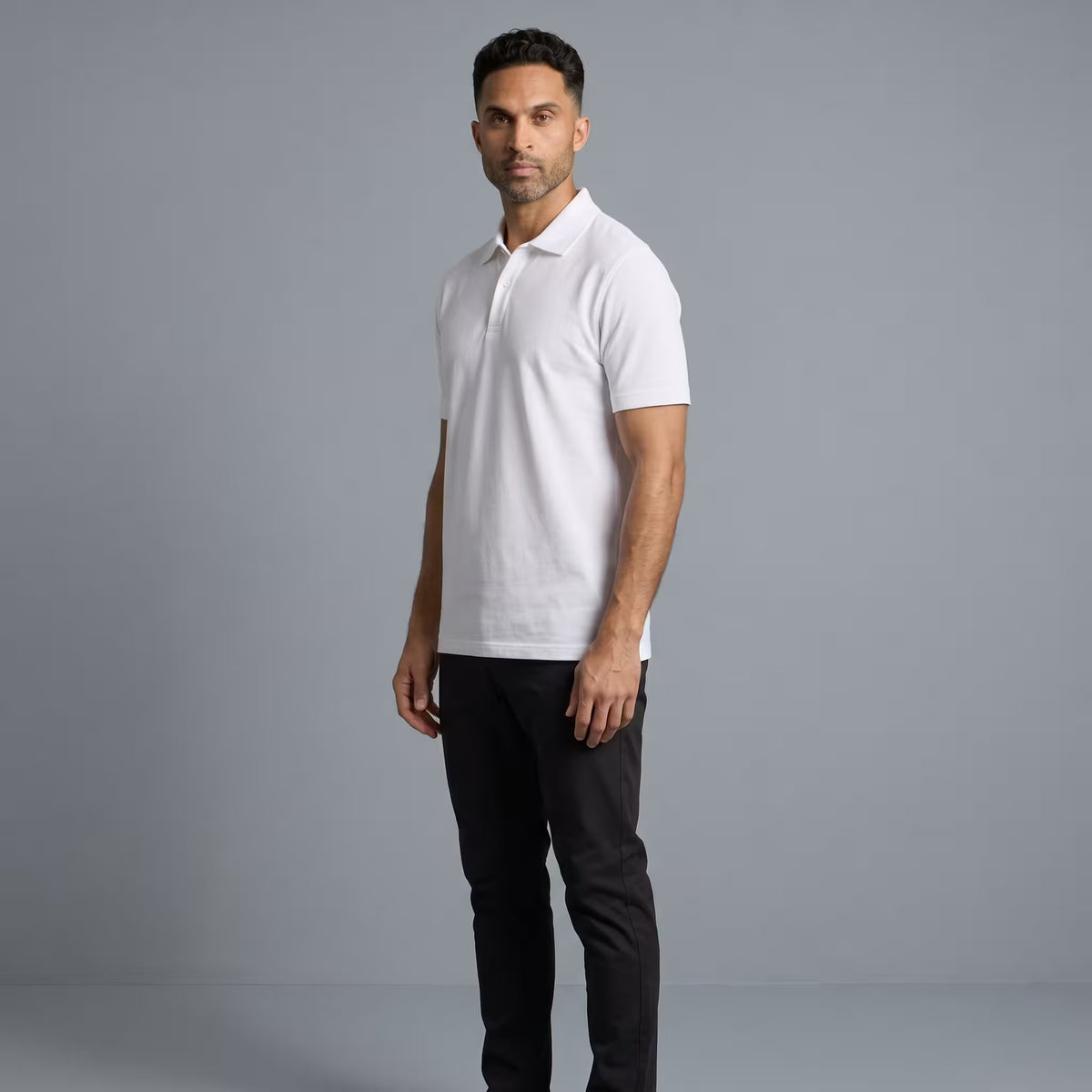 Polo Manga Corta Blanco
