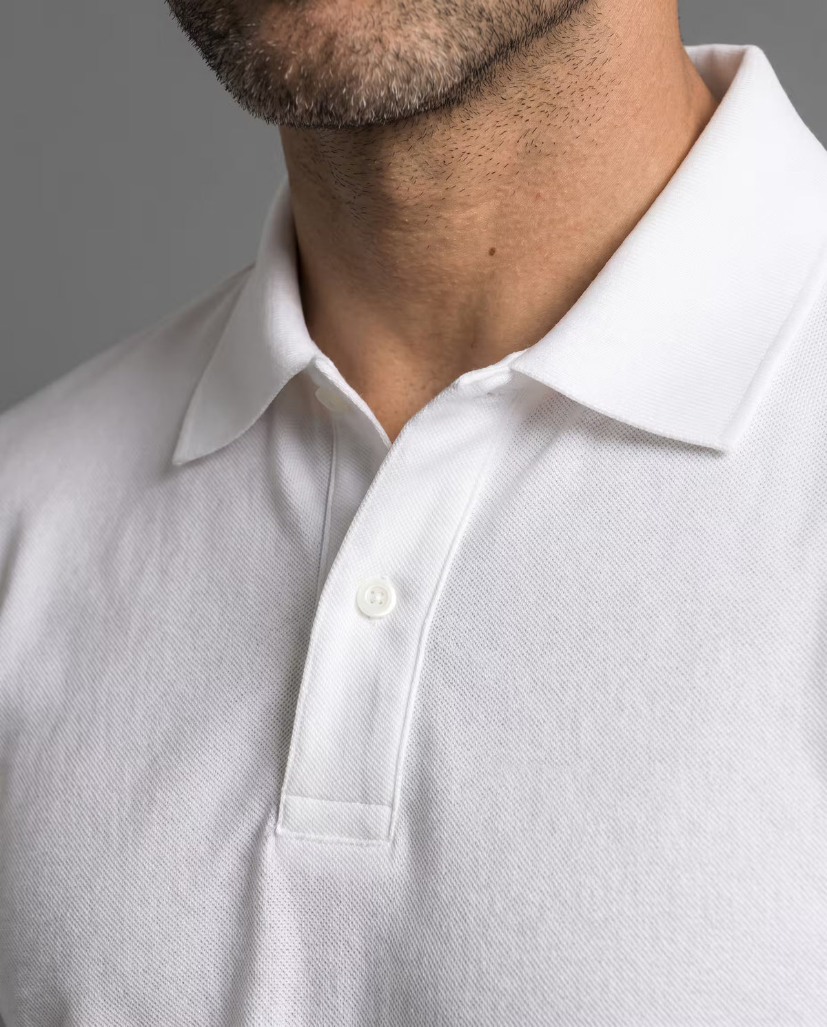 Polo Manga Larga Blanco