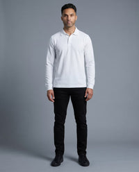 Polo Manga Larga Blanco