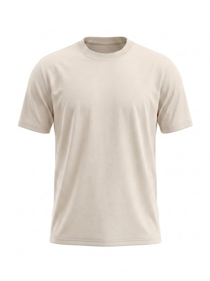 Camiseta Oversize Mujer Marfil