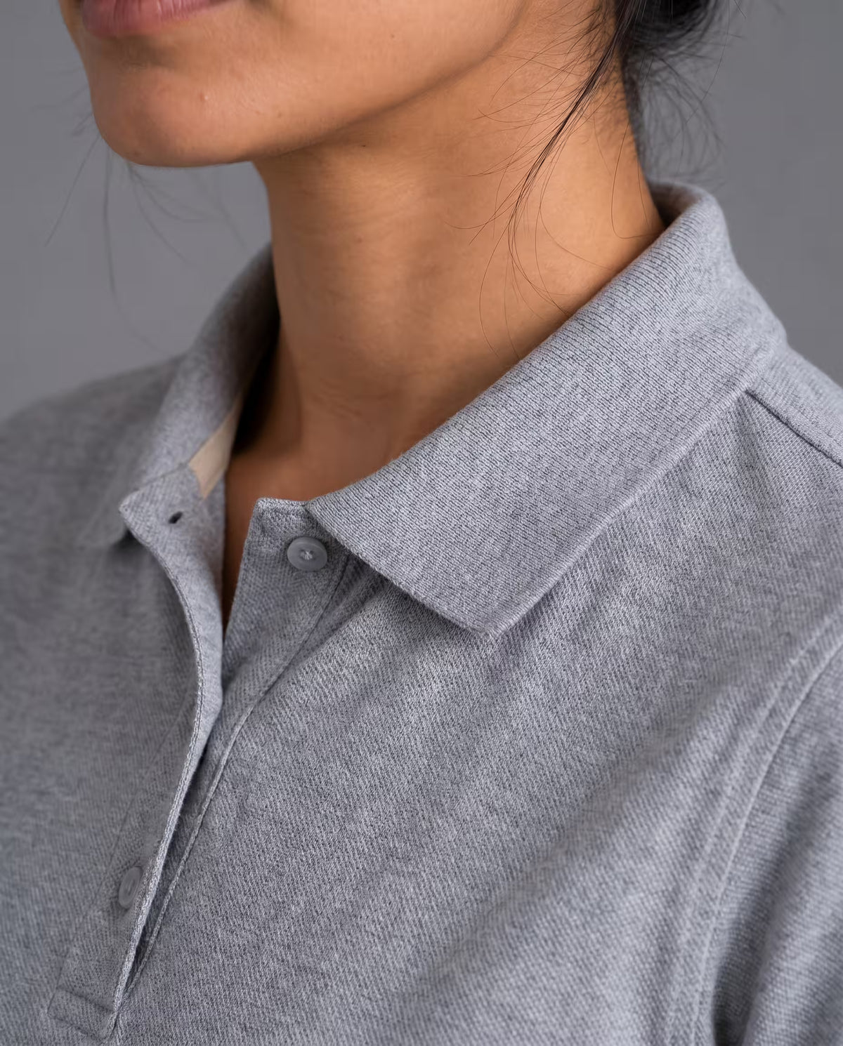 Polo Dama Gris Claro