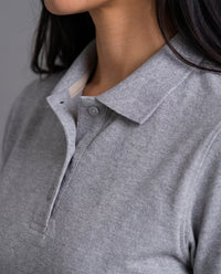 Polo Dama Gris Claro