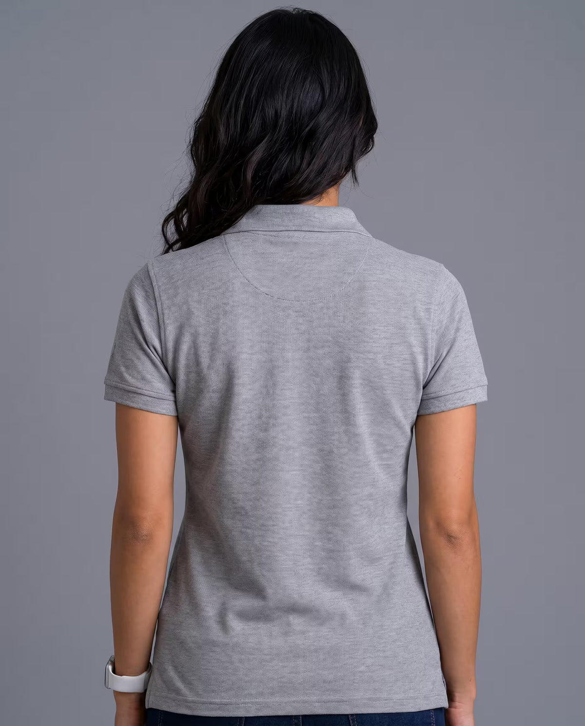 Polo Dama Gris Claro