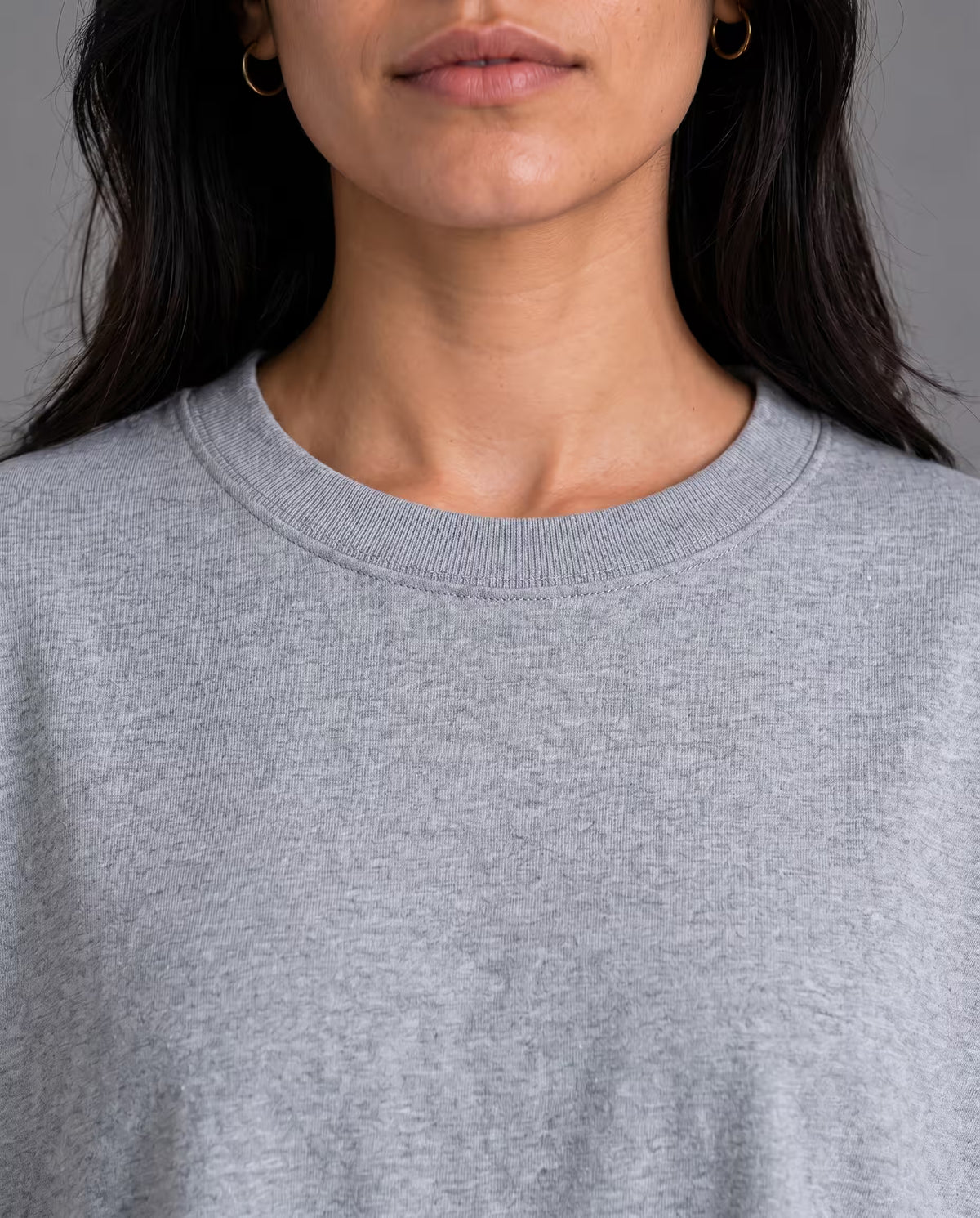 Camiseta Oversize Mujer Gris