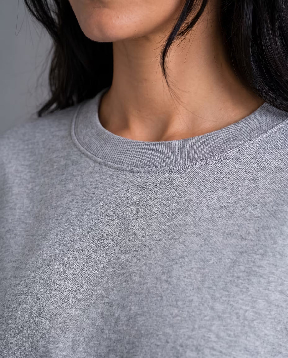 Camiseta Oversize Mujer Gris