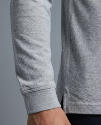 Polo Manga Larga Gris