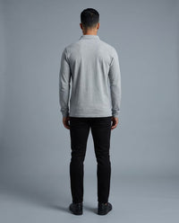 Polo Manga Larga Gris