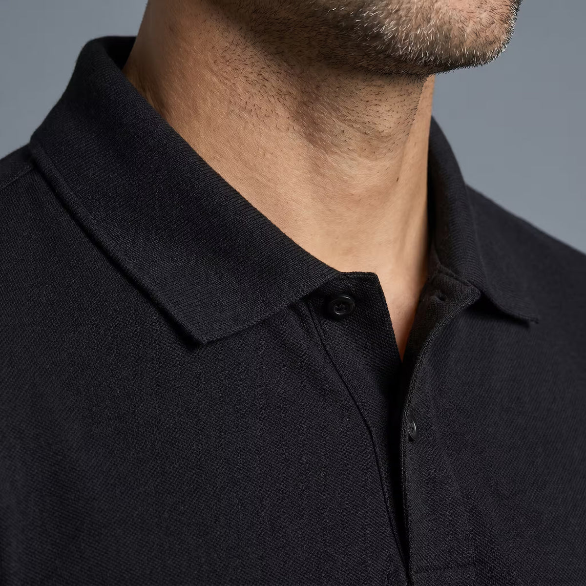 Polo Manga Corta Negro