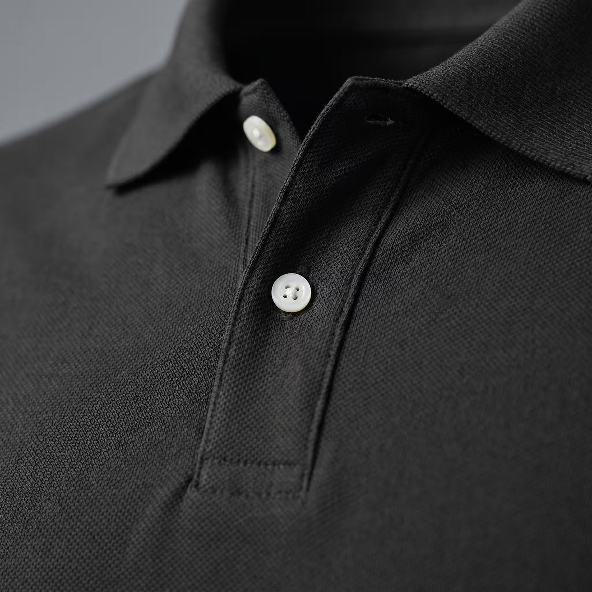 Polo Manga Corta Negro