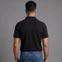 Polo Manga Corta Negro