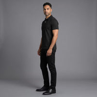 Polo Manga Corta Negro