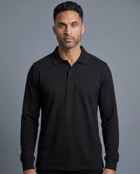Polo Manga Larga Negro