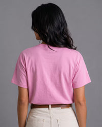 Camiseta Oversize Mujer Rosado