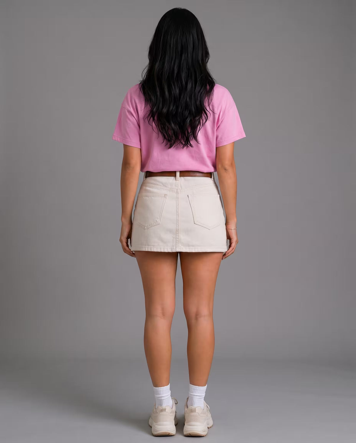 Camiseta Oversize Mujer Rosado