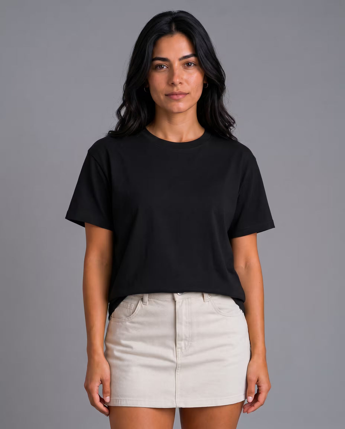 Camiseta Oversize Mujer Negro