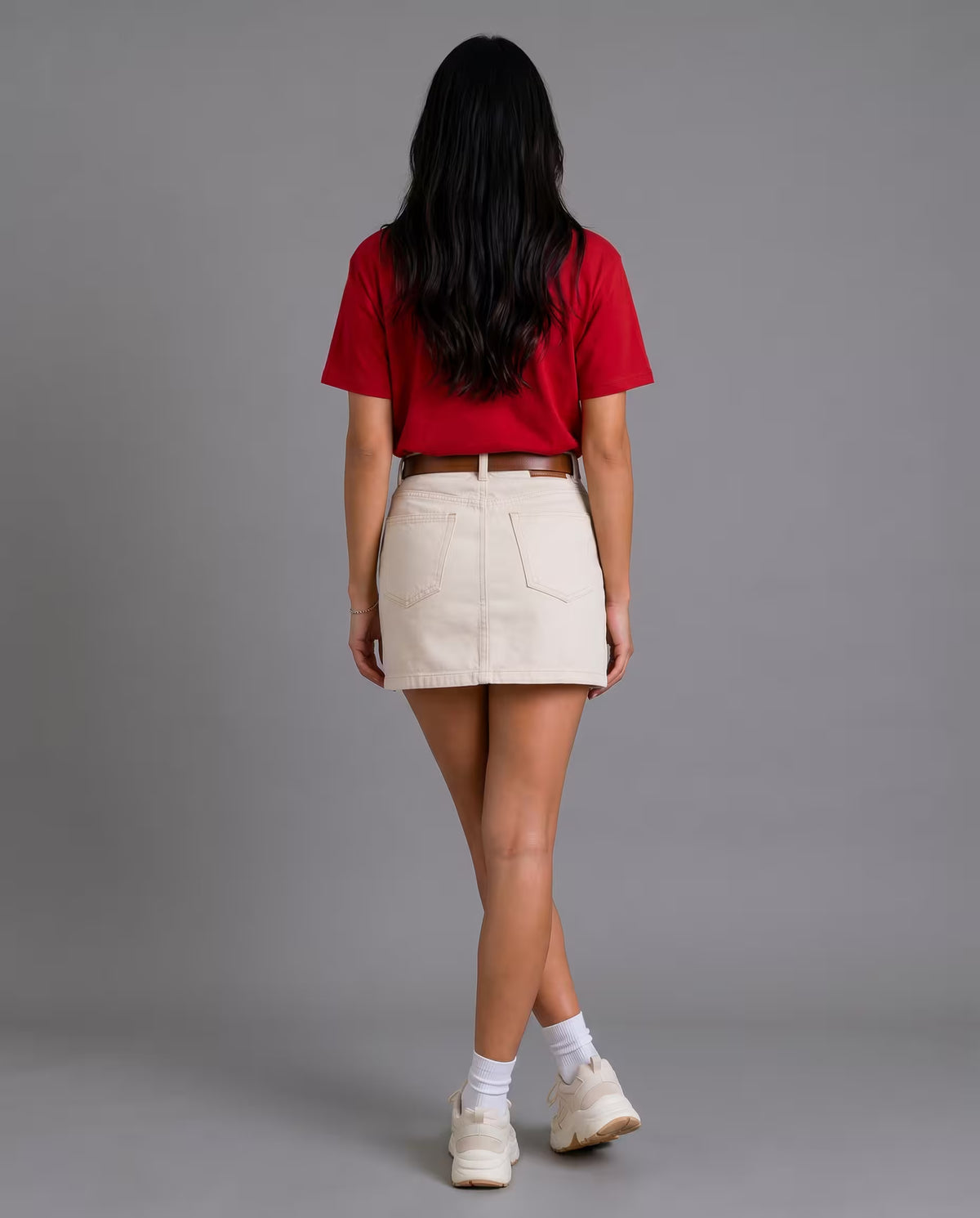 Camiseta Oversize Mujer Rojo