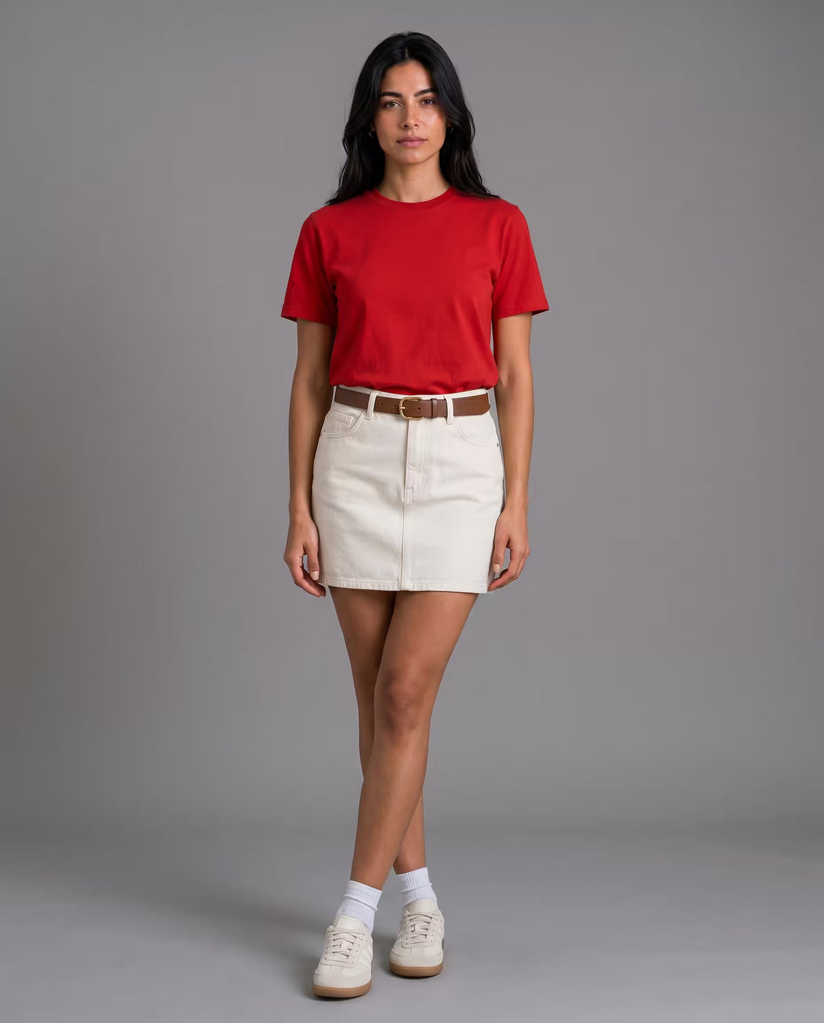 Camiseta Oversize Mujer Rojo