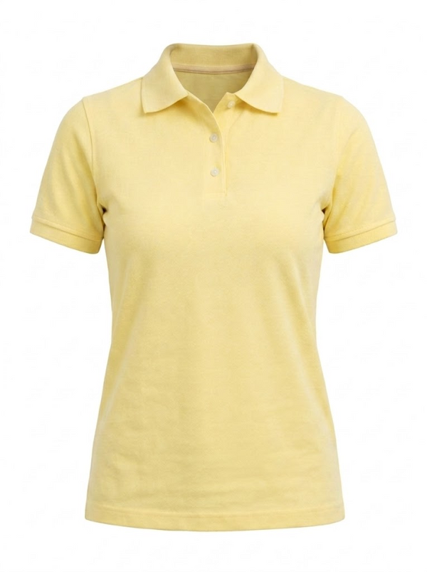 Polo Dama Amarillo Pastel