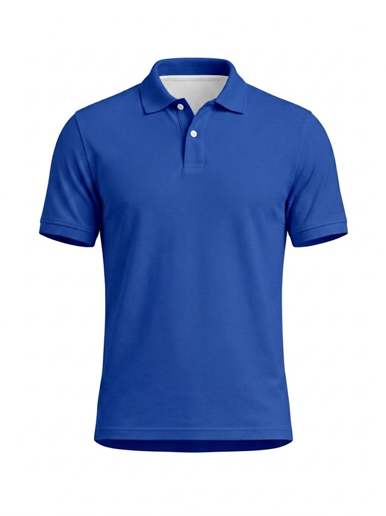 Polo Manga Corta Azul Rey