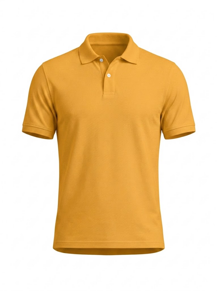 Polo Manga Corta Naranja