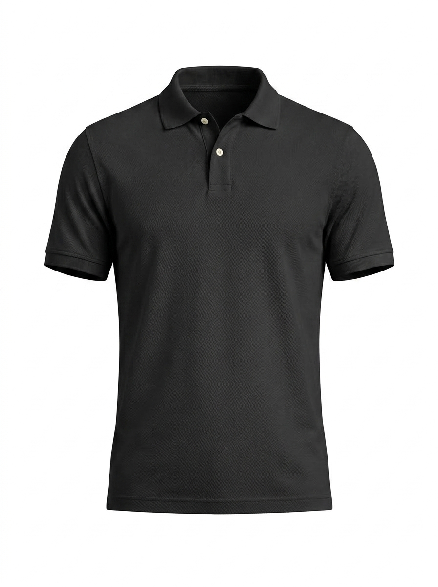 Polo Manga Corta Negro
