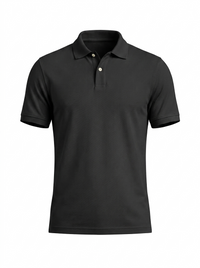 Polo Manga Corta Negro