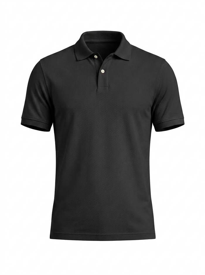 Polo Manga Corta Negro