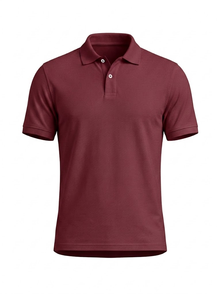 Polo Manga Corta Vinotinto