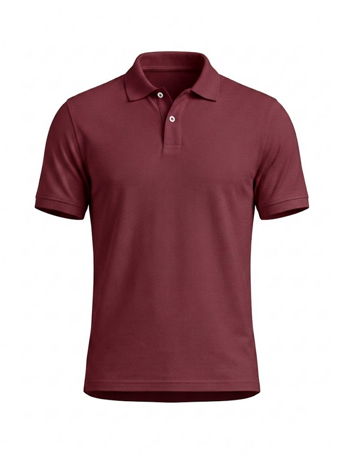 Polo Manga Corta Vinotinto