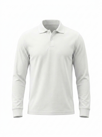 Polo Manga Larga Blanco