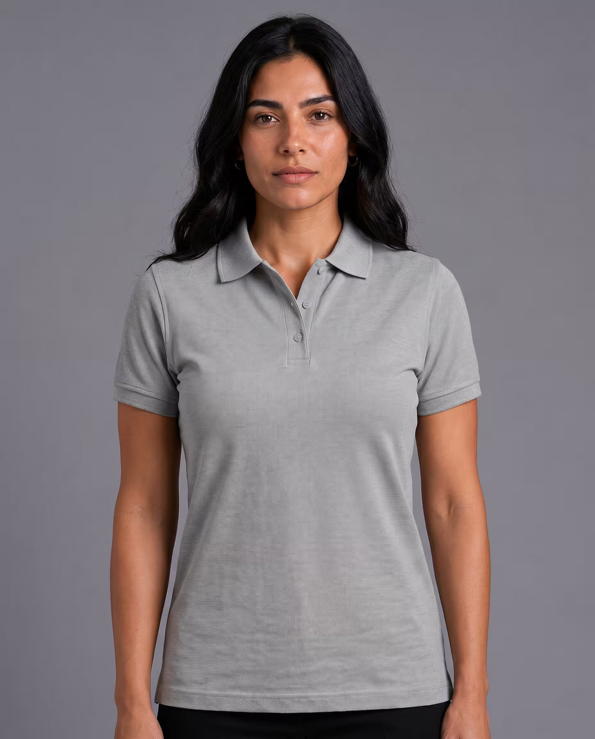 Polo Dama Gris Claro