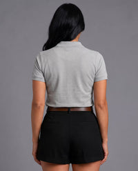 Polo Dama Gris Claro