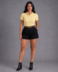 Polo Dama Amarillo Pastel